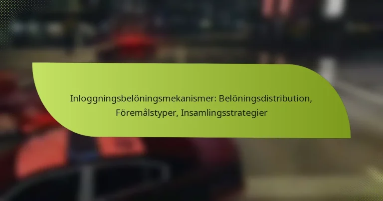 Inloggningsbelöningsmekanismer: Belöningsdistribution, Föremålstyper, Insamlingsstrategier